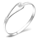 thumbnail image 1 of Pulsera para mujer chapada en plata con diamantes de, 1 of 3