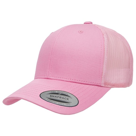 Gorra Yupoong YP Classics Retro Trucker rosa talla única