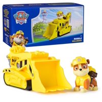 Toy Truck Paw Patrol Rubble'S Bulldozer Con Figura Coleccionable