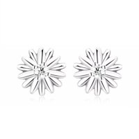 La Garza - Aros Plata Mujer Girasol