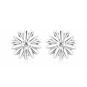 La Garza - Aros Plata Mujer Girasol