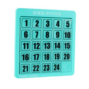 Magideal - Rompecabezas Lógico, Rompecabezas Deslizante De Acertijo, Juguetes Educativos De Matemáticas, Rompecabezas De Diapositivas Numéricas, Rompecabezas , 24 Cubos Verde