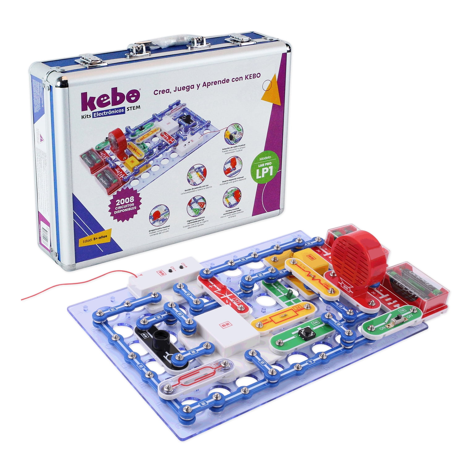 Kebo - Kit Electrónico Educativo Lab Pro Lp1 - 2008 Circuitos