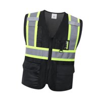 Magideal - Chaleco Seguro Reflectante, Ropa De Trabajo, Hombres De Mujeres, Versátiles, Alta Visibilidad Con Cremallera De Bolsillos Para Correr Perros Caminando