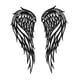 thumbnail image 3 of 2 Piezas Angel Wing Wall Art Office Hallway Collectible Chimenea Ornamento De Hierro 45cmx18cm, 3 of 5