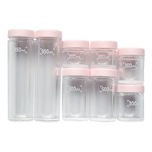 Magideal - 1:6 1:12 Casa De Muñecas En Miniatura, Frasco Sellado, Botella De Almacenamiento, Modelo De Juguete Para Niños, Regalo De Cumpleaños, Decoración De Ga Rosa Claro