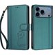 thumbnail image 3 of Funda Cartera Trébol para iPhone 17 Pro con Ranuras Tarjetas y Carga Inalámbrica Verde oscuro, 3 of 6