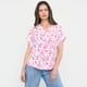thumbnail image 2 of Blusa Mujer Detalle Botón Flores Fucsia Corona, 2 of 5