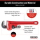 thumbnail image 4 of Llave para tubos RIDGID 31010 modelo 10, de alta resistencia, recta, 250 mm, 4 of 9
