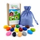 thumbnail image 1 of Crayon Rocks Crayones 16 colores con agarre trípode y bolsa temática de granja, 1 of 9