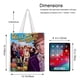 thumbnail image 5 of Willy Wonka Bolso de tela con estampado de lienzo para mujer, bolsa de compras reutilizable y estética, con cremallera interior, regalo para mujer,38*45cm., 5 of 6