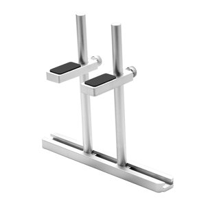 Bothyi - Soporte De Gpu Soporte De Tarjeta Gráfica De Doble Soporte Soporte De Gpu Soporte De Tarjeta Gráfica Plateado 12 Cm