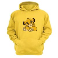 Genérico - Polerón Canguro El Rey De La Selva Amarillo Talla Xl Unisex