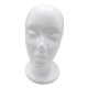 thumbnail image 4 of Espuma Ligera Maniquí Cabeza Modelo Sombrero Peluca Gafas Soporte De Exhibición Blanco 02, 4 of 5