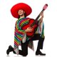 thumbnail image 2 of Disfraz Poncho Skeleteen Mexican Serape para adultos y niños, 2 of 6