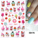 thumbnail image 1 of Evil Eye Snake Heart Nail Art Stickers, 3D Self Adhesive Flame Cute Animal Nail Art Decals Nail Decoration Accessories For Nail Art DIY, 1 of 3