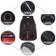 thumbnail image 5 of Mochila de viaje para portátil JCDOBEST extra grande de 18.4 pulgadas, 5 of 7
