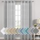 thumbnail image 1 of Cortinas H.VERSAILTEX de lino semitransparente, 2 paneles, 132 x 274 cm, color Dove, 1 of 7