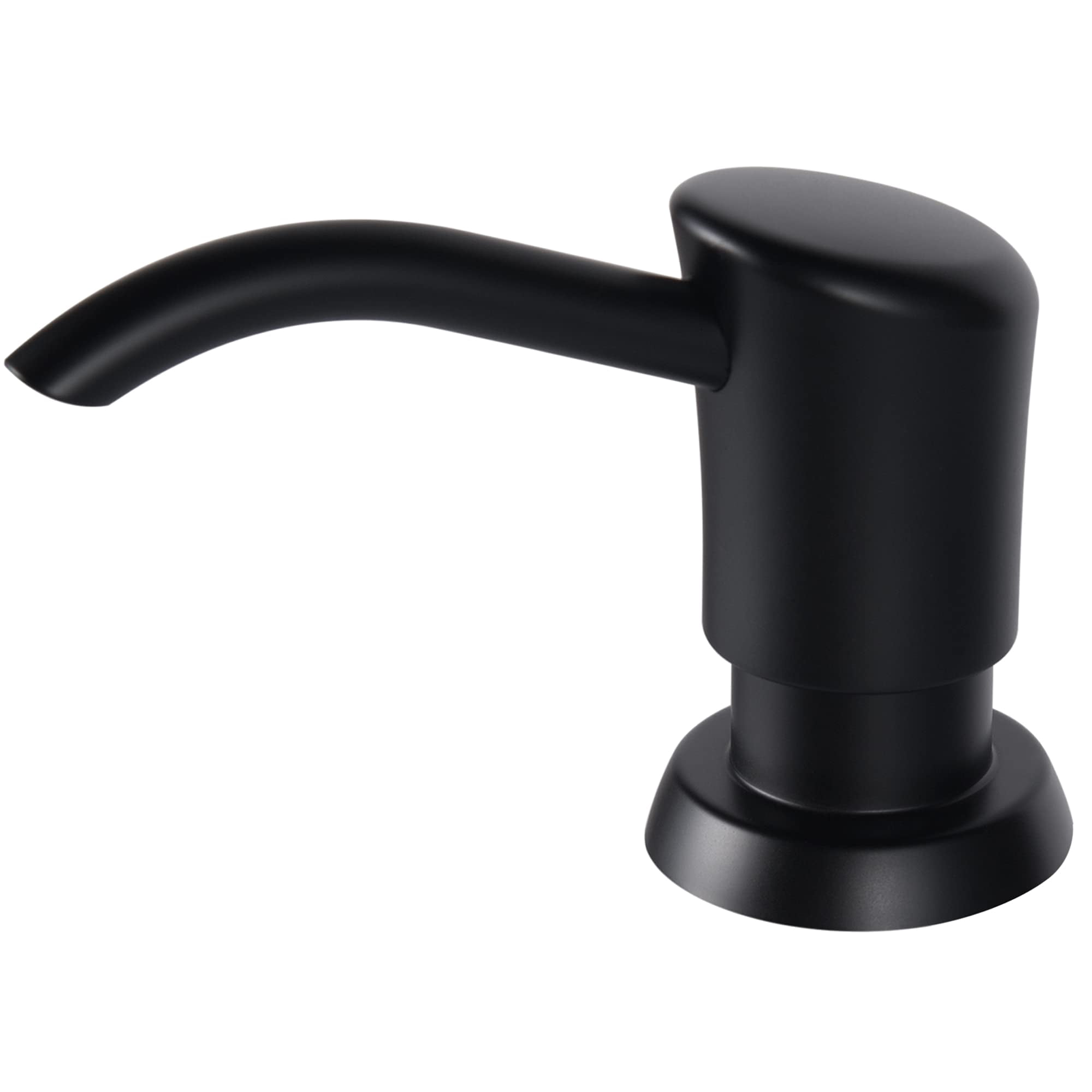 Gagalife - Dispensador De Jabón Fregadero Empotrado Negro Mate 320 Ml