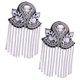 thumbnail image 3 of Charretera Fringe Tassel Gifts 2Pcs Metal Luxury Para Cumplea?os Suéteres Friends Silver, 3 of 5