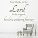 thumbnail image 2 of Decomural Give Thanks To The Lord Bible Verse WS-42969, 2 of 2