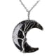 thumbnail image 2 of de de la , de alambre, r, con colgante , de cristal, , c obsidiana negra, 2 of 5