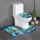 thumbnail image 1 of Juego de Alfombras de Baño Mighty MonsterWheelies Terciopelo Coral 3 Piezas, 1 of 6
