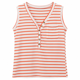 thumbnail image 3 of Polera Mujer Rayada Sin Mangas Cuello V Con Botones rojo Talla Única, 3 of 3