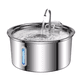 thumbnail image 1 of Fuente de agua para gatos acero inoxidable con ventana 3.2L, 1 of 3