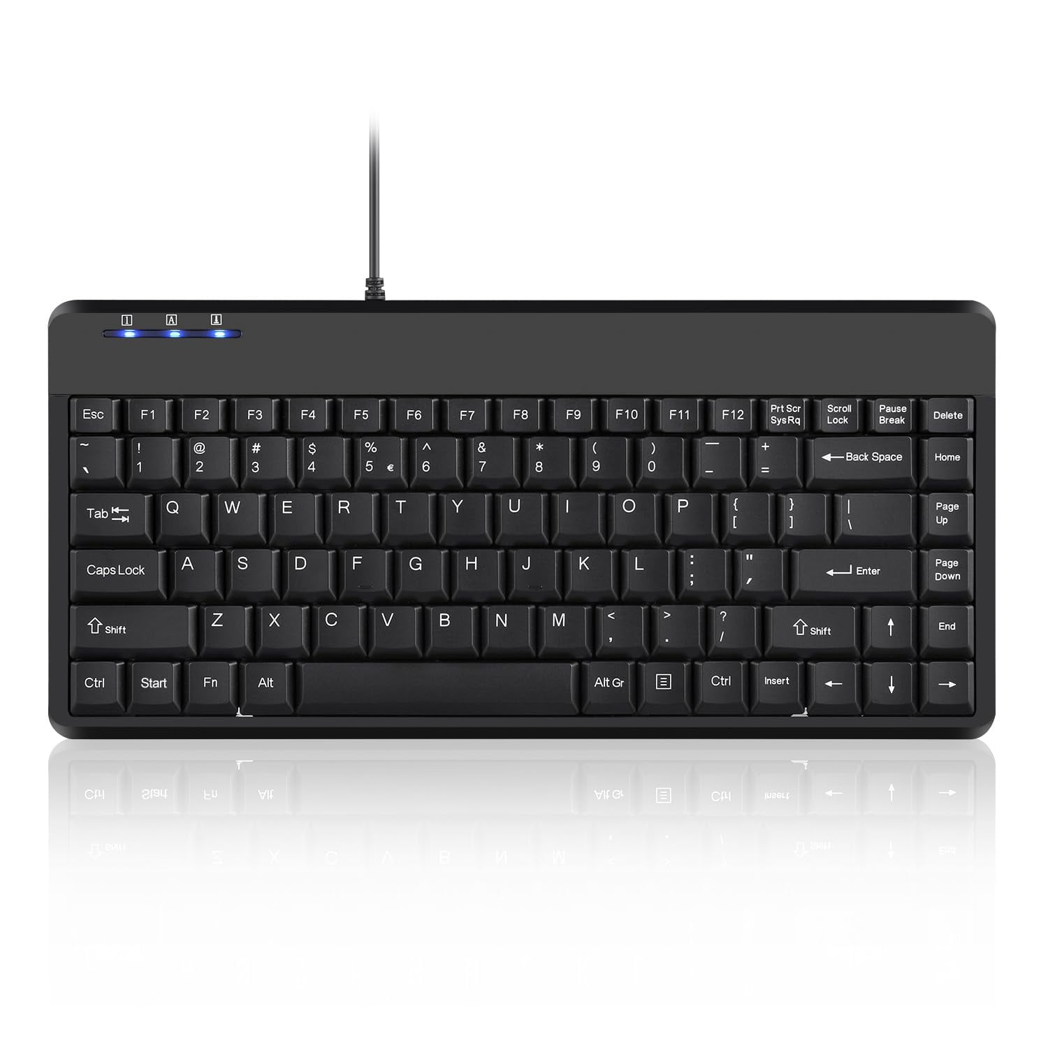 Teclado Perixx Periboard-409u Cableado Usb Mini Negro