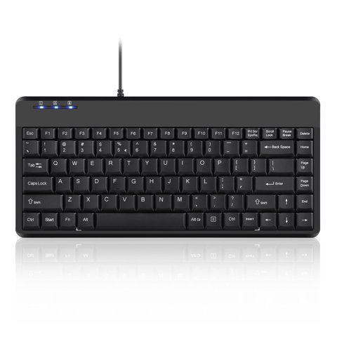 Teclado Perixx Periboard-409U Cableado Usb Mini Negro