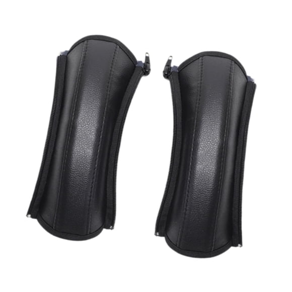 Funda para Manija de Cochecito de Bebé, Funda para Manija, Repuesto, Funda Protectora, Cuero de PU con Cremallera Extraíble, Funda para Manija Del Apo M