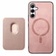 thumbnail image 1 of Funda de Cuero Magnética con Tarjetero para Samsung Galaxy A35 Cubierta Delgada Rosa, 1 of 5