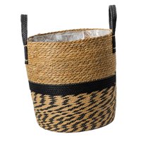 Bothyi - Maceta Cesta Arreglo Floral Decorativo Maceta Para Balcón Jardín 21Cmx17Cm