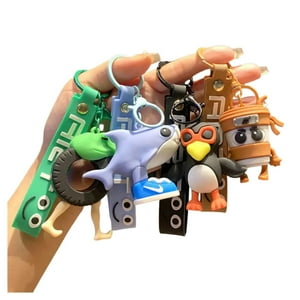 Fliperex - Set 6 Llaveros Brainrot Cajita Sorpresa Tralalero Tralala Blanco