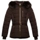 thumbnail image 1 of Chaqueta Mixta Activa Con Cinturón Chocolate Xxl Mujer, 1 of 4
