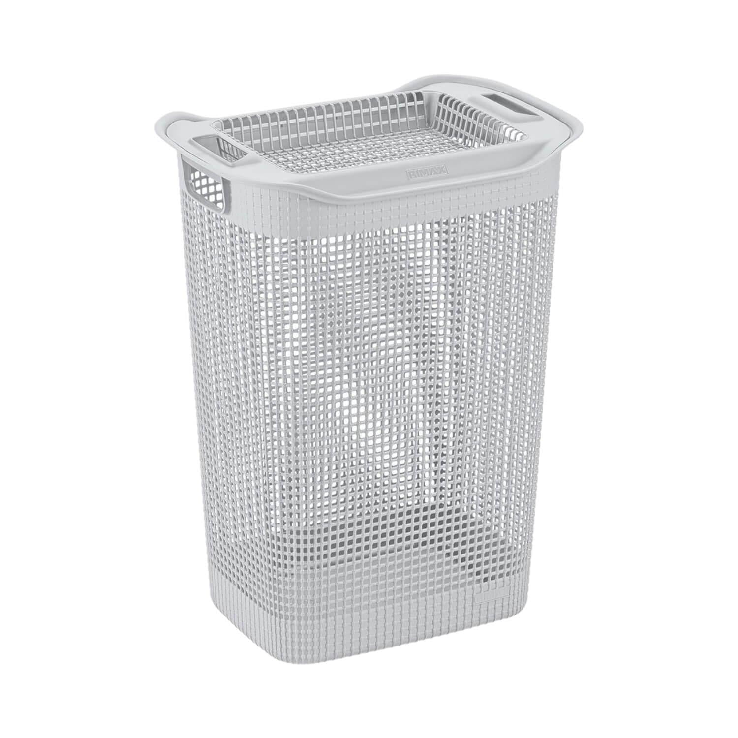 Rimax - Cesta Ropa Linum Gris Hielo 35.5x46.2x60.5 Cms Gris Tamaño Único