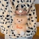 thumbnail image 2 of Botella de agua grande con forma de oso kawaii, con pajita y correa, ideal para mujeres y niñas, ideal para deportes, camping, picnic, senderismo y viajes (1400 ml, morado)., 2 of 7