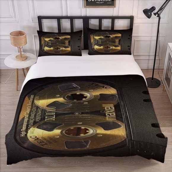TEAC Professional-Grade High-Fidelity Audio Tapes. Themed Bedding Set (Duvet Cover And Pillowcases) Soft And Comfortable