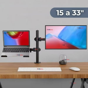Line - Soporte Brazo Doble Articulado 15¨A 33¨Pulgadas Monitor Escritorio