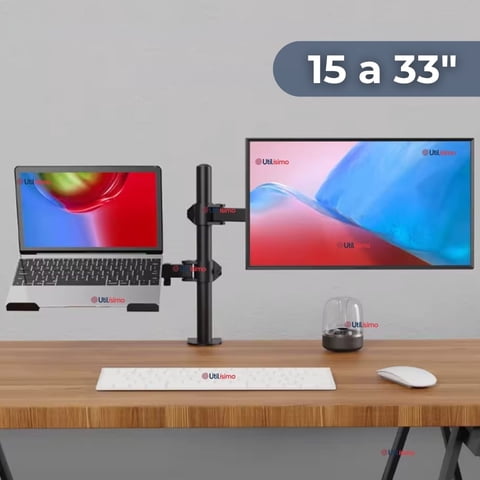 Line - Soporte Brazo Doble Articulado 15¨A 33¨Pulgadas Monitor Escritorio