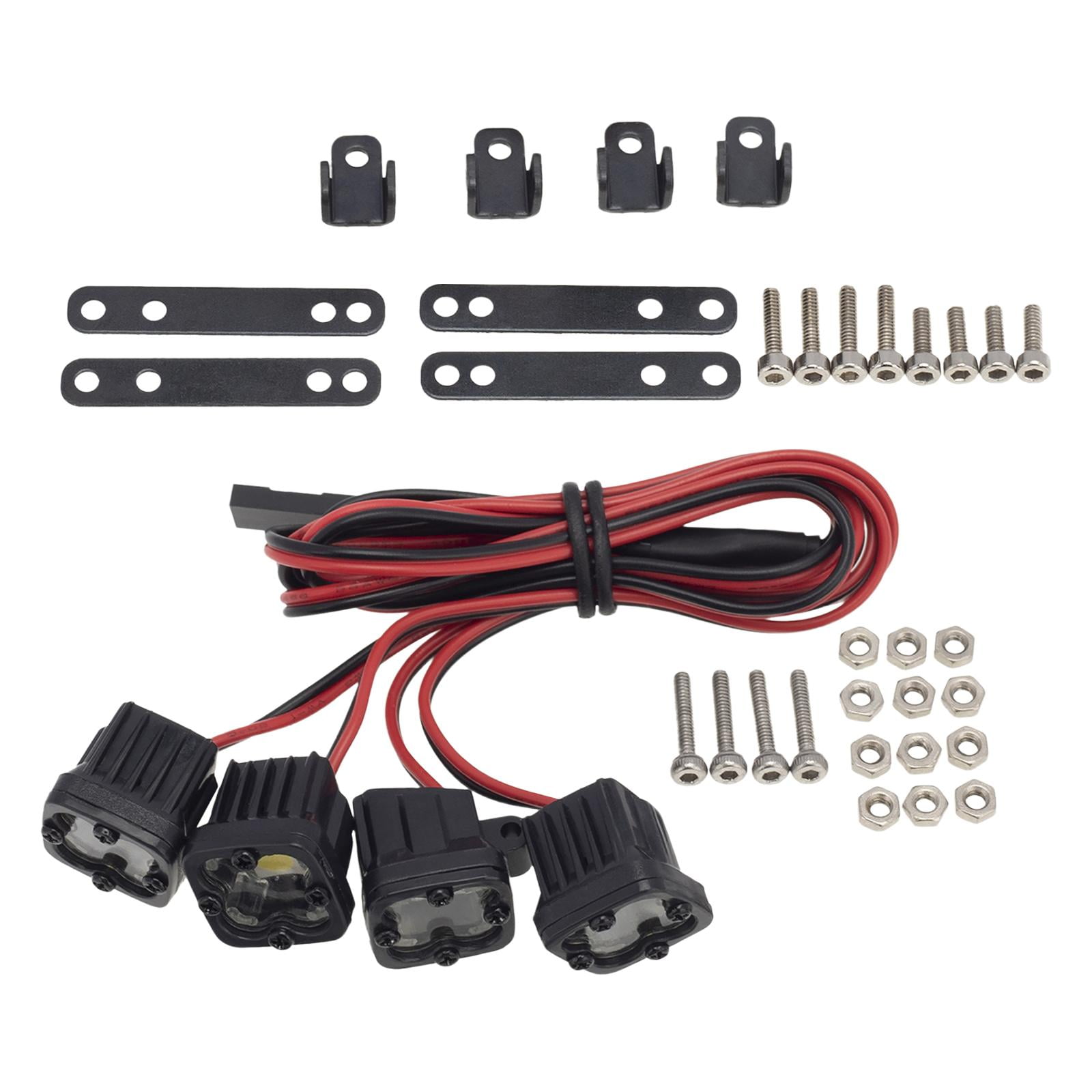 Bothyi - Barra De Luz Led Para Faros Delanteros De Alto Brillo Para Trx4 1/10 Scale Rc Crawler Car 4 En 1