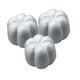 thumbnail image 5 of Calabazas De Espuma Blanca, Ideales Para Manualidades Otoñales, Fiestas De Halloween Y Eventos Al Aire Libre (17 Cm)., 5 of 5