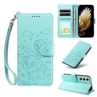 Funda Billetera Foxdock Compatible Con Tecno Spark 40 Pro 4G, Diseño Perrito Tierno, Ranuras Para Tarjetas Y Soporte Plegable
