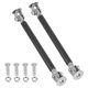 thumbnail image 1 of 2 piezas de varillas de soporte ajustables para divisor de labios de parachoques de coche universal de 100 mm, fibra de carbono negro, 1 of 7