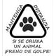 thumbnail image 2 of Sticker Mantenga Distancia Si Se Cruza Animal Freno Auto, 2 of 3