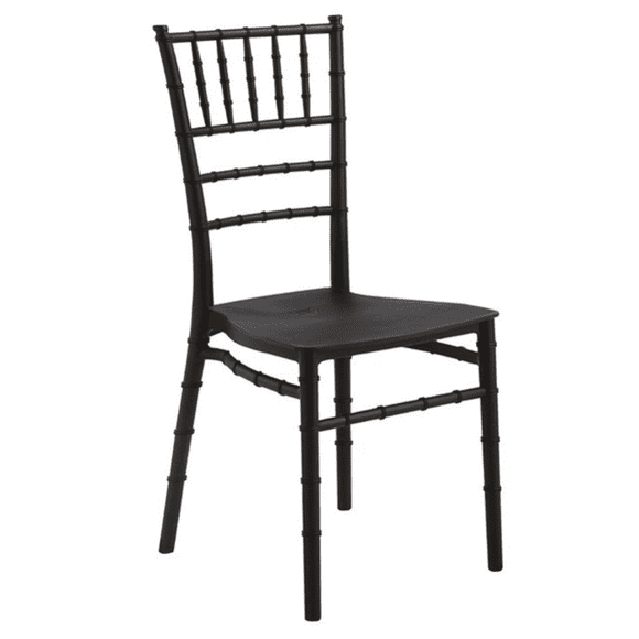 Silla Chiavari Apilable Para Comedor Terraza Eventos Negra