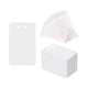 thumbnail image 2 of 100 Tarjetas De Exhibición De Llavero Con Bolsas Autosellantes 3''X4.7'' Etiquetas De Precio Blanco, 2 of 5
