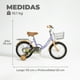 thumbnail image 3 of Bicicleta Niña Infantil De Paseo Little Star Rueditas Aro 16 Lila, 3 of 6