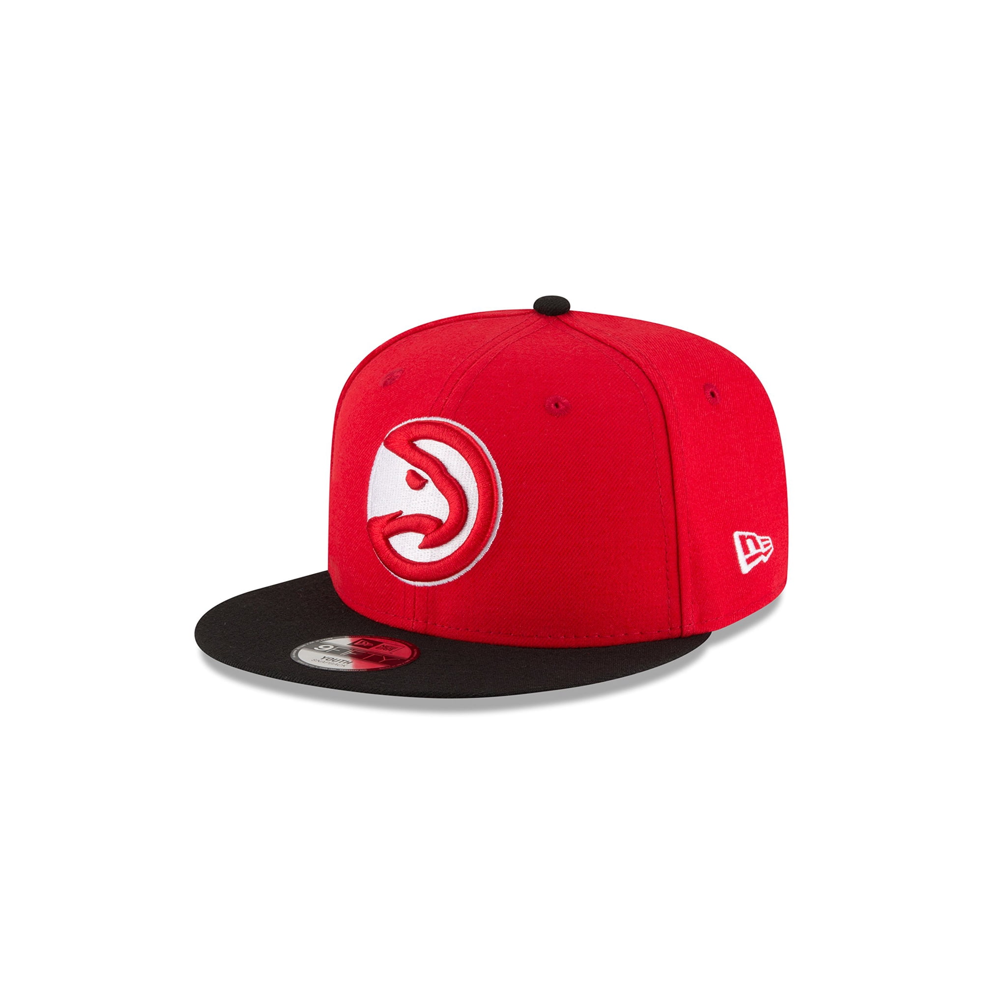Gorra New Era 9fifty Atlanta Hawks Para Niños Roja Con Snapback Ajustable